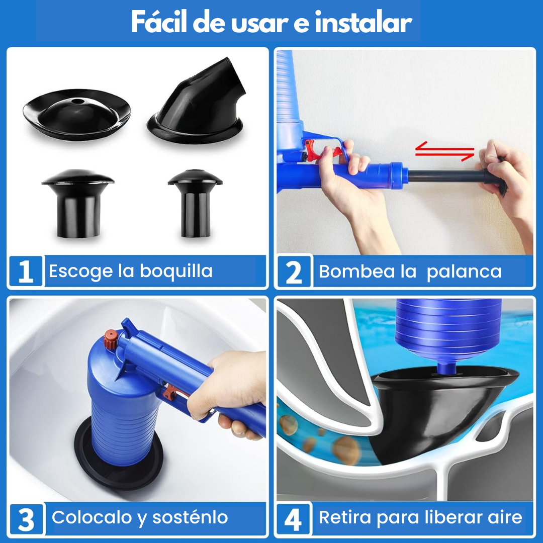 Desatascador inodoros para baños. 13.99